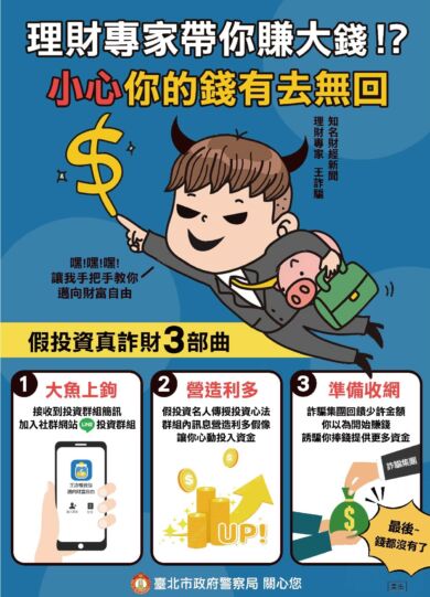 理財專家帶你賺大錢!?小心你的錢有去無回